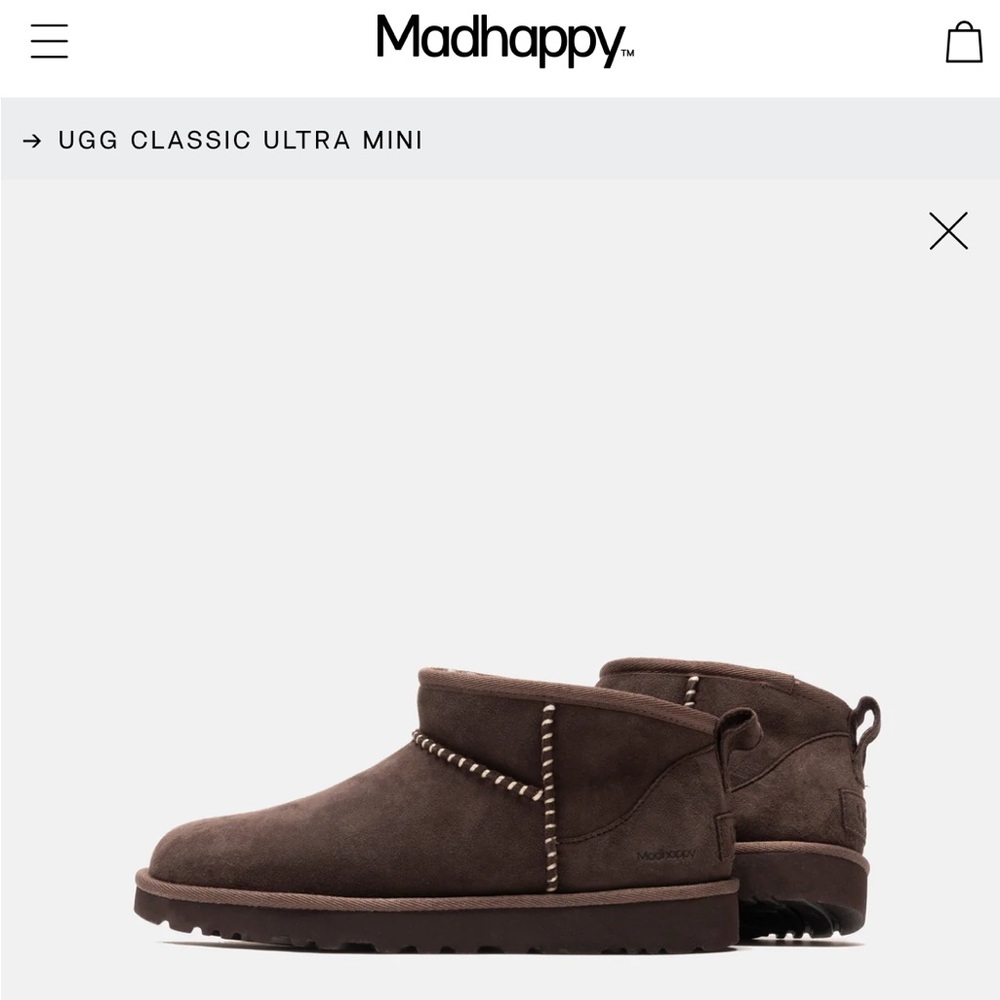 Madhappy x ugg mini chocolate brown uggs